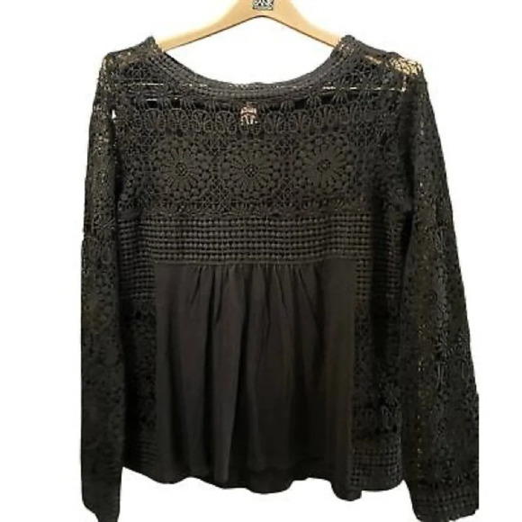 Sundance Tops - Sundance Black Lace Top